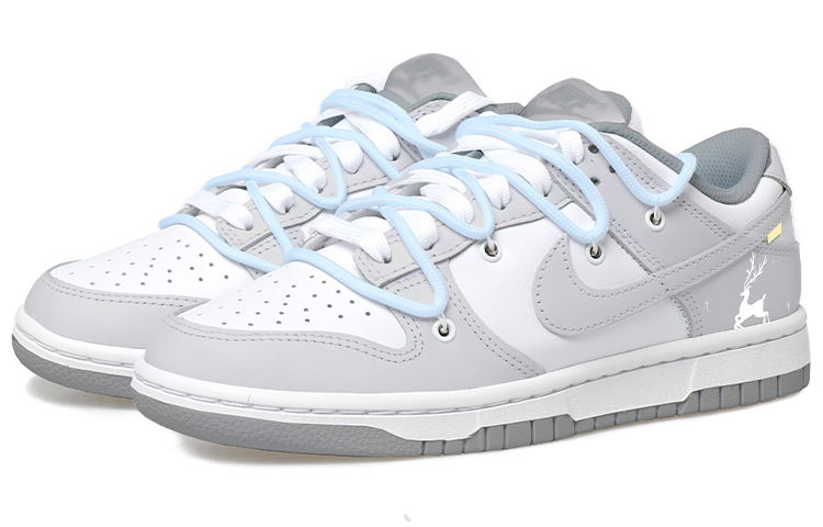 Lookbook [Sepatu Custom] Nike Dunk Low 'Mist Deer Graffiti' DJ6188-001(Team拾玖-男款小鹿)