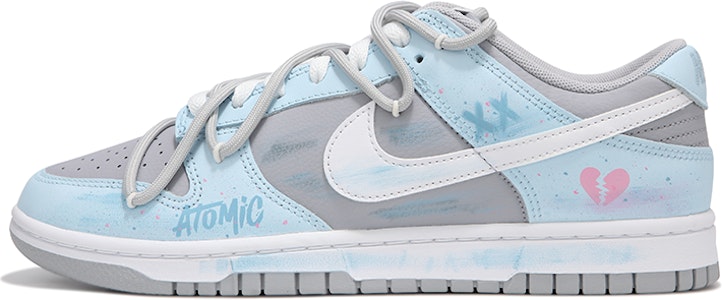 나이키 덩크 로우 '미스티 블루 그래피티' (커스텀) DJ6188-003(Teamfour-男款雾蓝涂鸦) Buy 나이키 덩크 로우 '미스티 블루 그래피티' (커스텀) DJ6188-003(Teamfour-男款雾蓝涂鸦)