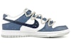 Lookbook 【訂製球鞋】 Nike Dunk 隨心 冰山救援 解構綁帶 潑墨 低筒 板鞋 GS 霧霾藍色