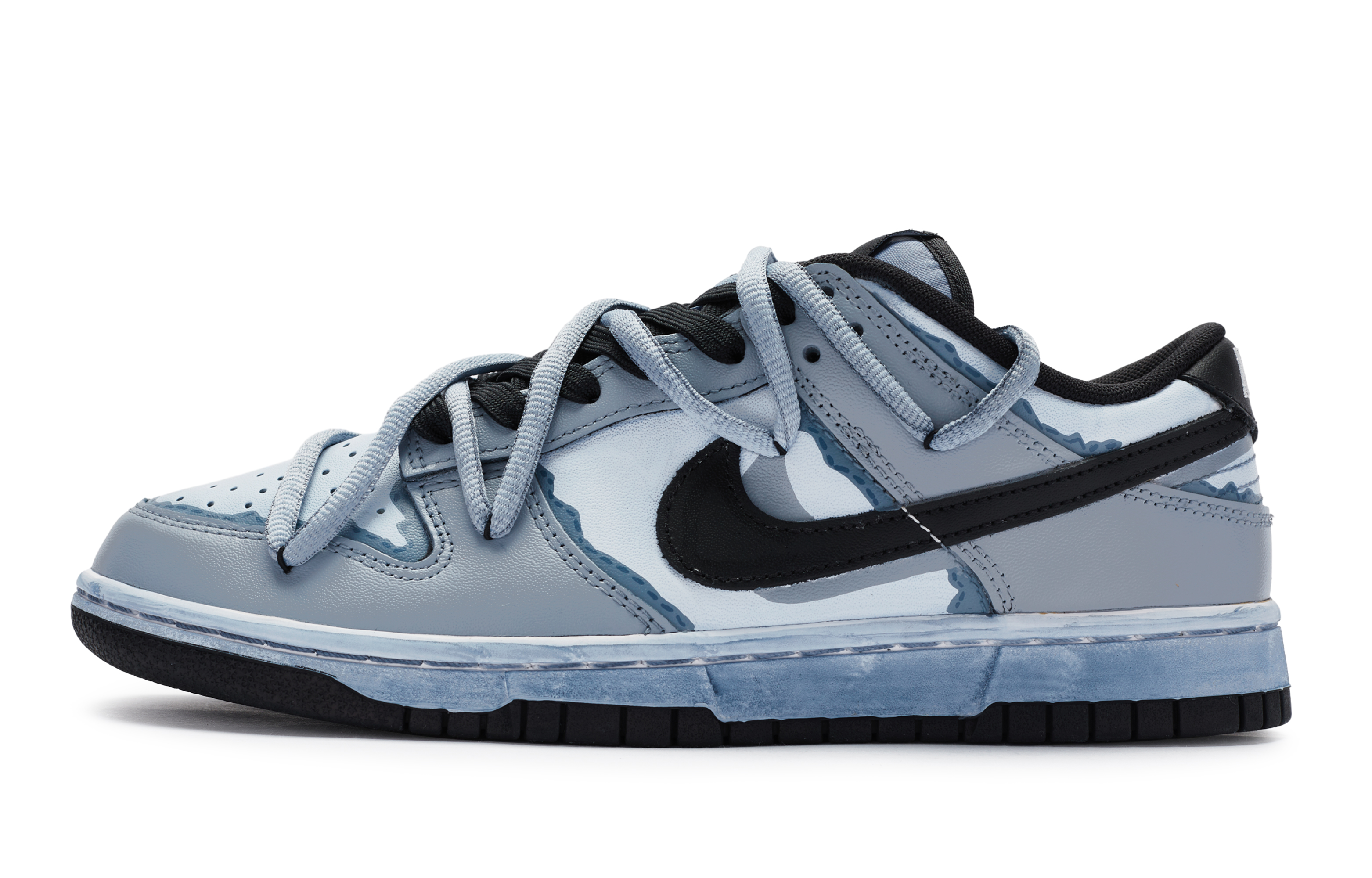 Buy [Sepatu Custom] Nike Dunk Low 'Misty Blue Night' CW1590-100-460365