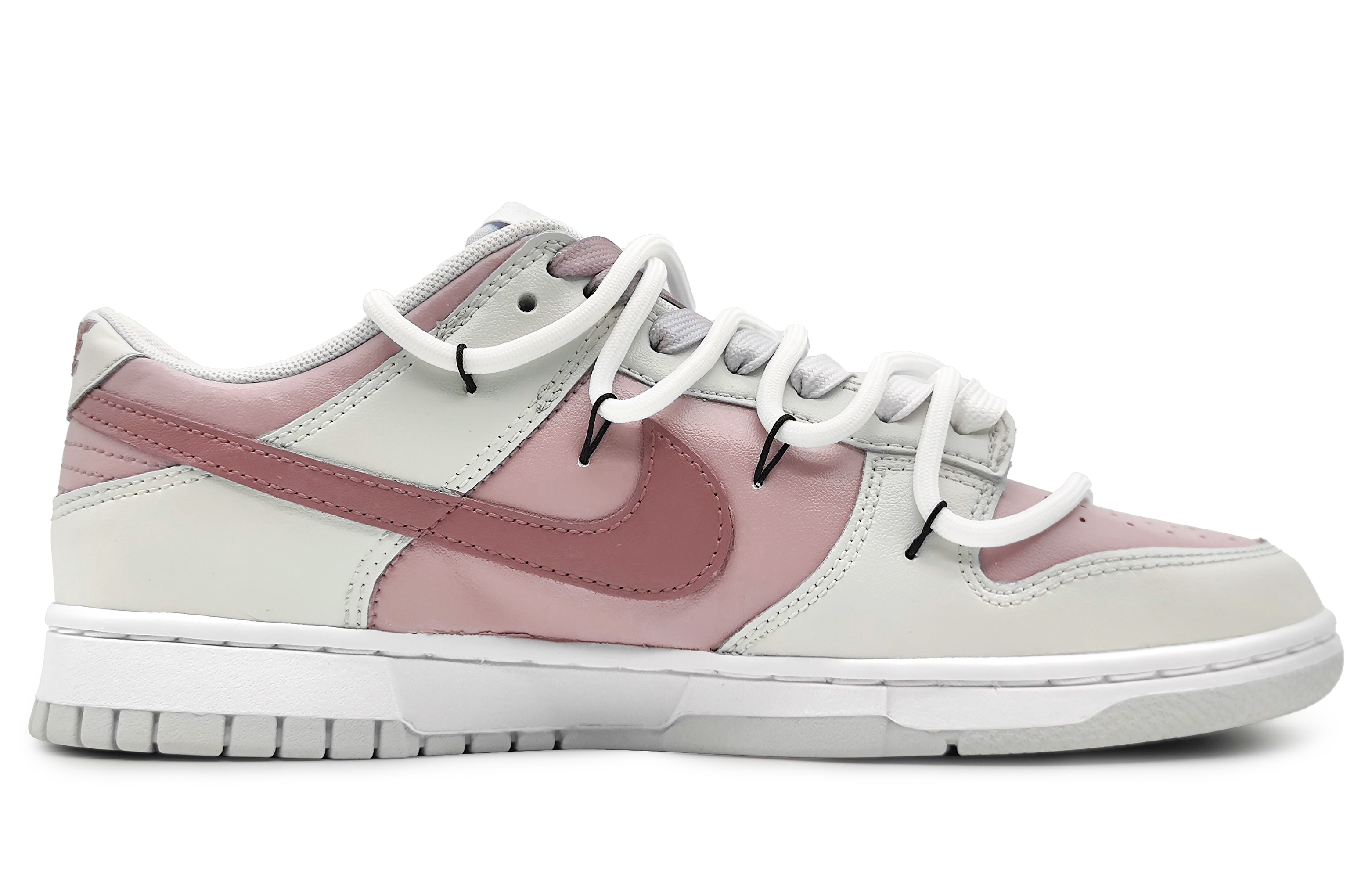 Order [Kasut Custom] Nike Dunk Low 'Misty Vanilla Peach Blossom' DV0831-101(Team16-男款桃之夭夭解构)