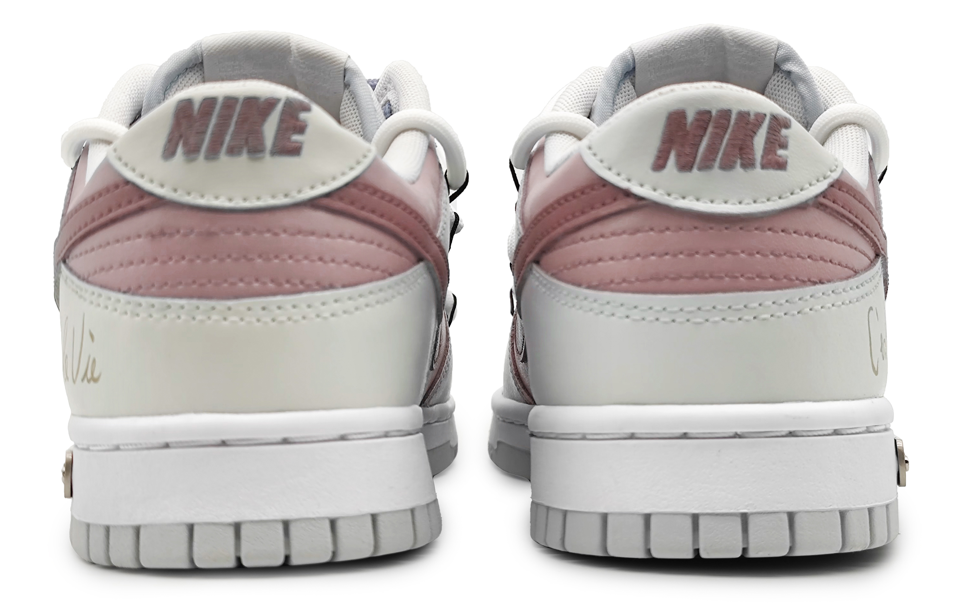 Purchase [Kasut Custom] Nike Dunk Low 'Misty Vanilla Peach Blossom' DV0831-101(Team16-男款桃之夭夭解构)