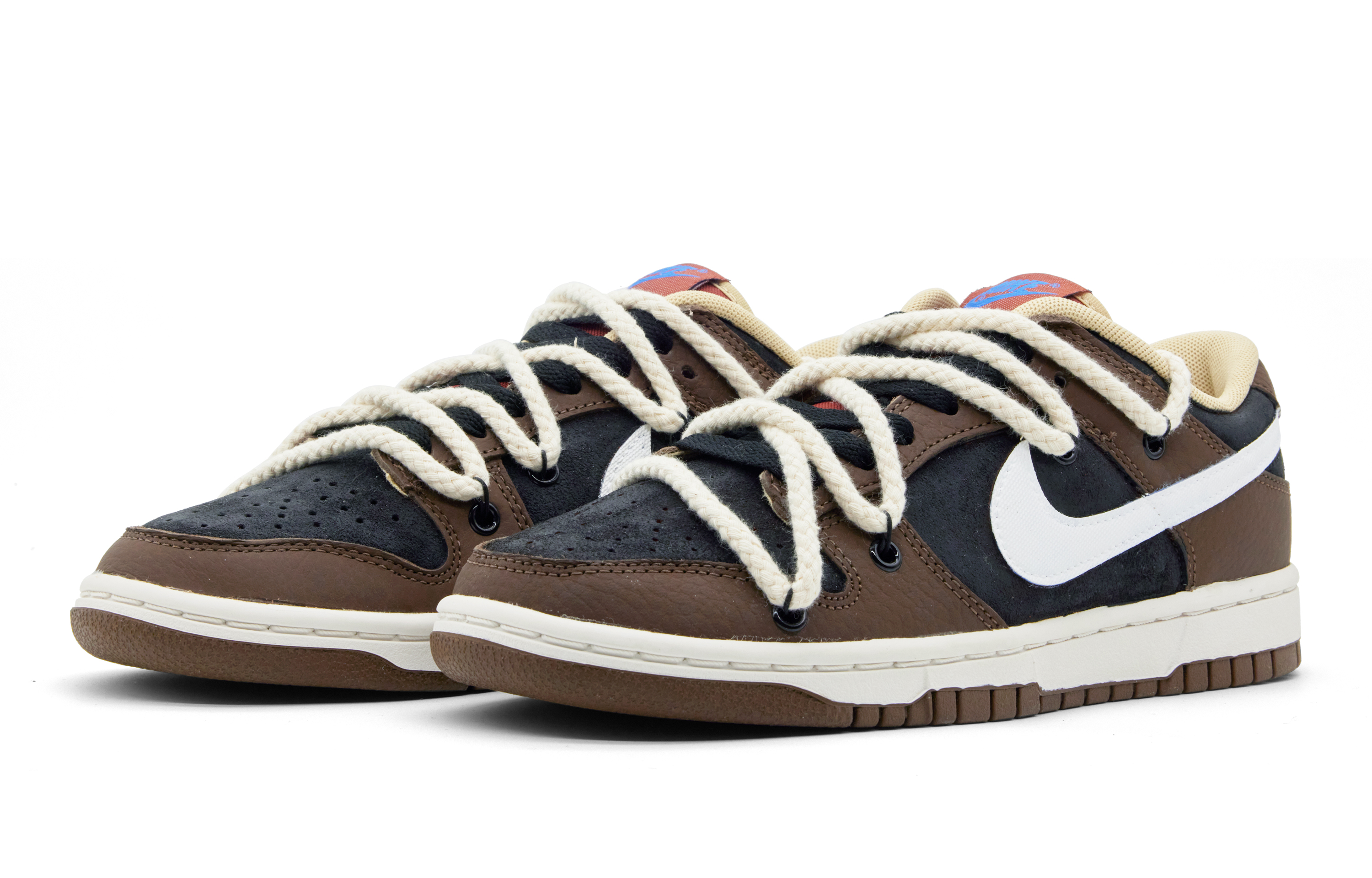 Lookbook [カスタムシューズ] ナイキ ダンク ロー 'モカ ブラック ブラウン' DR9704-200(Team51-男款摩卡)