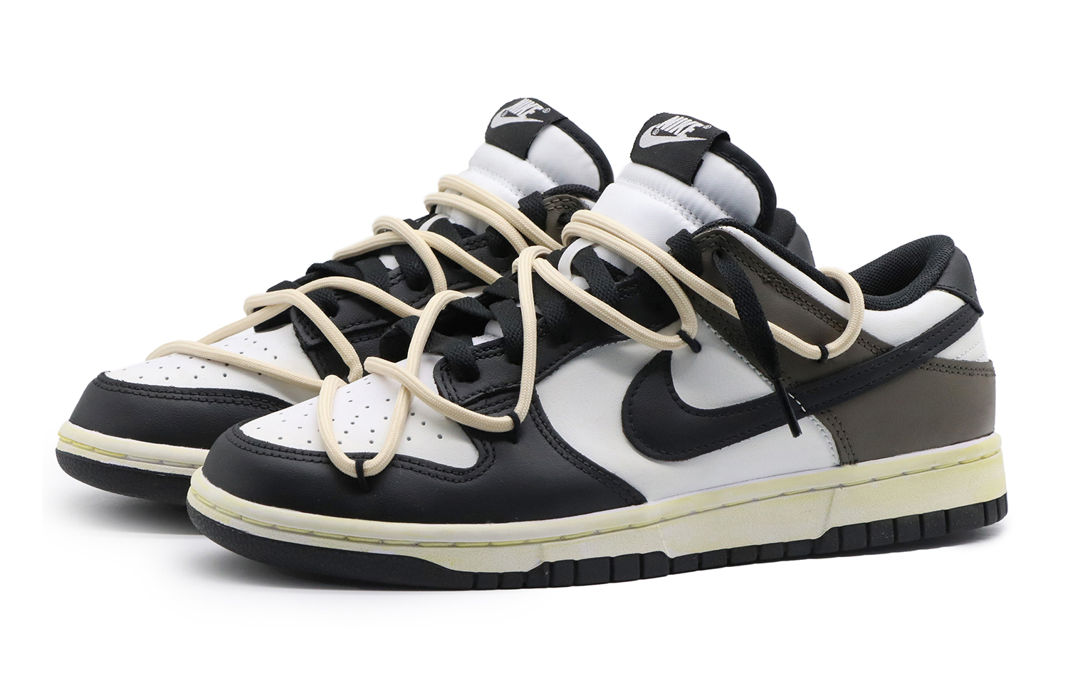 Lookbook [Zapatillas Personalizadas] Nike Dunk Low 'Mocha Negro Marrón' CW1590-100(Team57-女款摩卡)