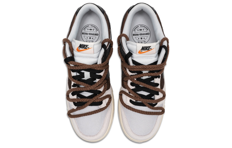 Shop [Sepatu Kustom] Nike Dunk Low 'Mocha Brown' DO9776-001(Team24-男款摩卡棕)