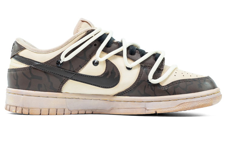 Order 【定制鞋款】耐克Dunk Low '摩卡棕绷带爆裂' DJ6188-100(Teamfour-男款dunk)
