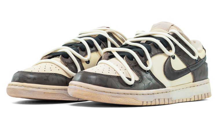 Lookbook 【定制鞋款】耐克Dunk Low '摩卡棕绷带爆裂' DJ6188-100(Teamfour-男款dunk)