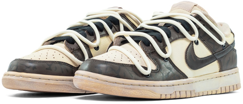 【定制鞋款】耐克Dunk Low '摩卡棕绷带爆裂' DJ6188-100(Teamfour-男款dunk) Lookbook 【定制鞋款】耐克Dunk Low '摩卡棕绷带爆裂' DJ6188-100(Teamfour-男款dunk)
