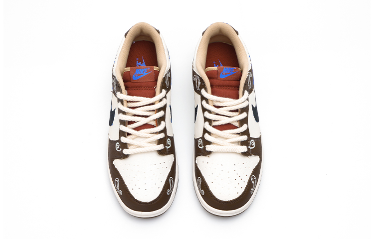 Shop [Sneakers Custom] Nike Dunk Low 'Mocha Brown Paisley' DR9704-200(Team15-咖啡腰果花)