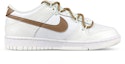 Order 【客製球鞋】 Nike Dunk Low 禮盒 襪子 解構 雙鞋帶 笑臉布貼 摩卡咖啡 低筒 板鞋 GS 白棕