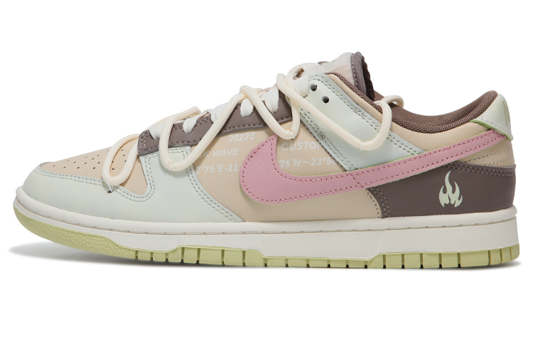Buy [Zapatillas Personalizadas] Nike Dunk Low 'Mocha Fire' FB4960-210(Teamfour-男款火焰粉白棕)