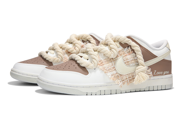 Lookbook [カスタムシューズ] ナイキ ダンク ロー 'モカミルクティー オキシダイズド' DH9765-102(Team82-女款奶茶小香风白棕)