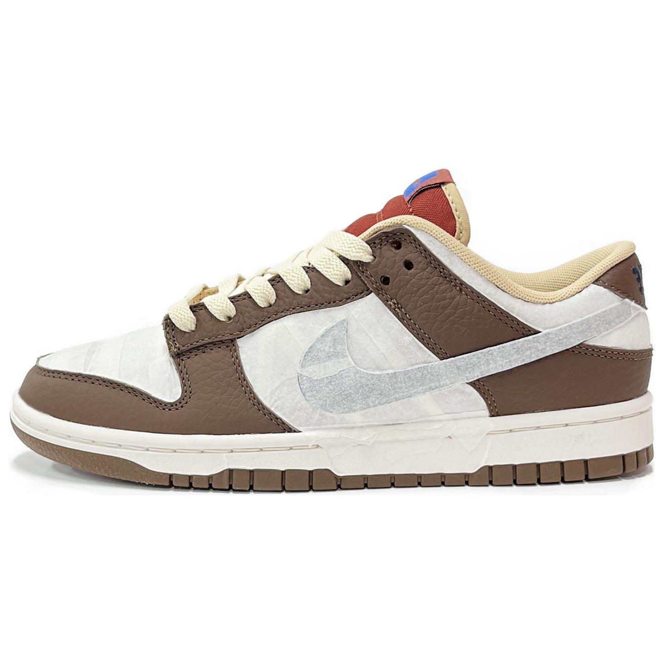 Order 【客製球鞋】 Nike Dunk Low 貼紙木乃伊 美式復古 撕撕樂 清新乾淨 高級小眾 低筒 板鞋 男款 摩卡棕