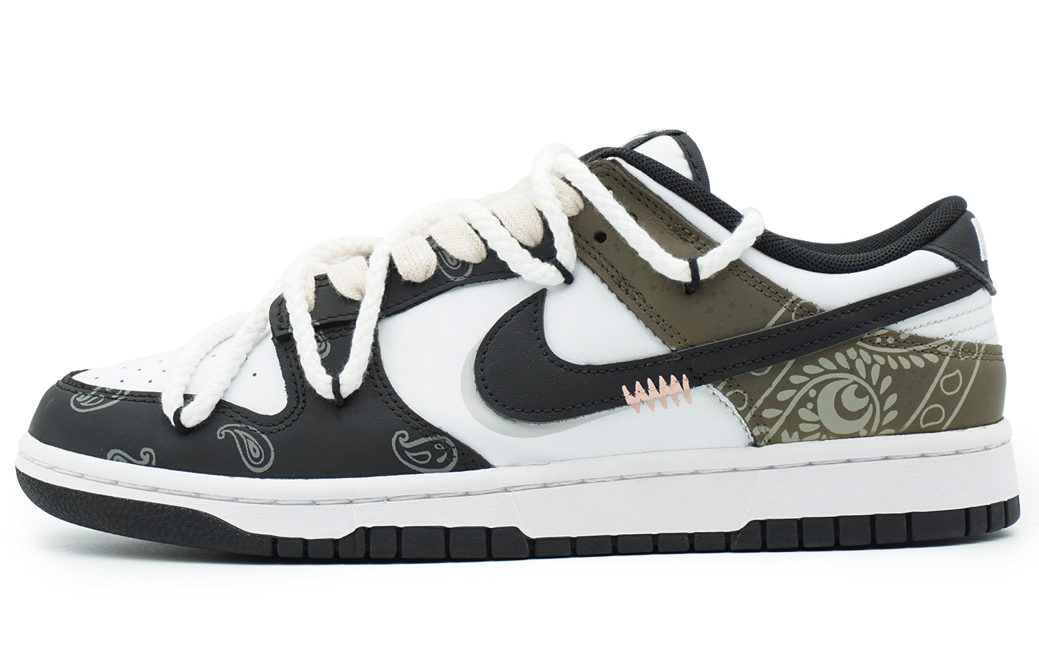 [Custom Shoes] Nike Dunk Low 'Mocha Paisley'