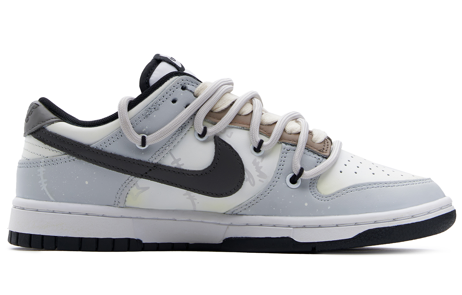 Order 【カスタムシューズ】ナイキ ダンク ロー 'モカパンダ' DD1391-100(TeamH-男款烟灰油柑S-BOX)