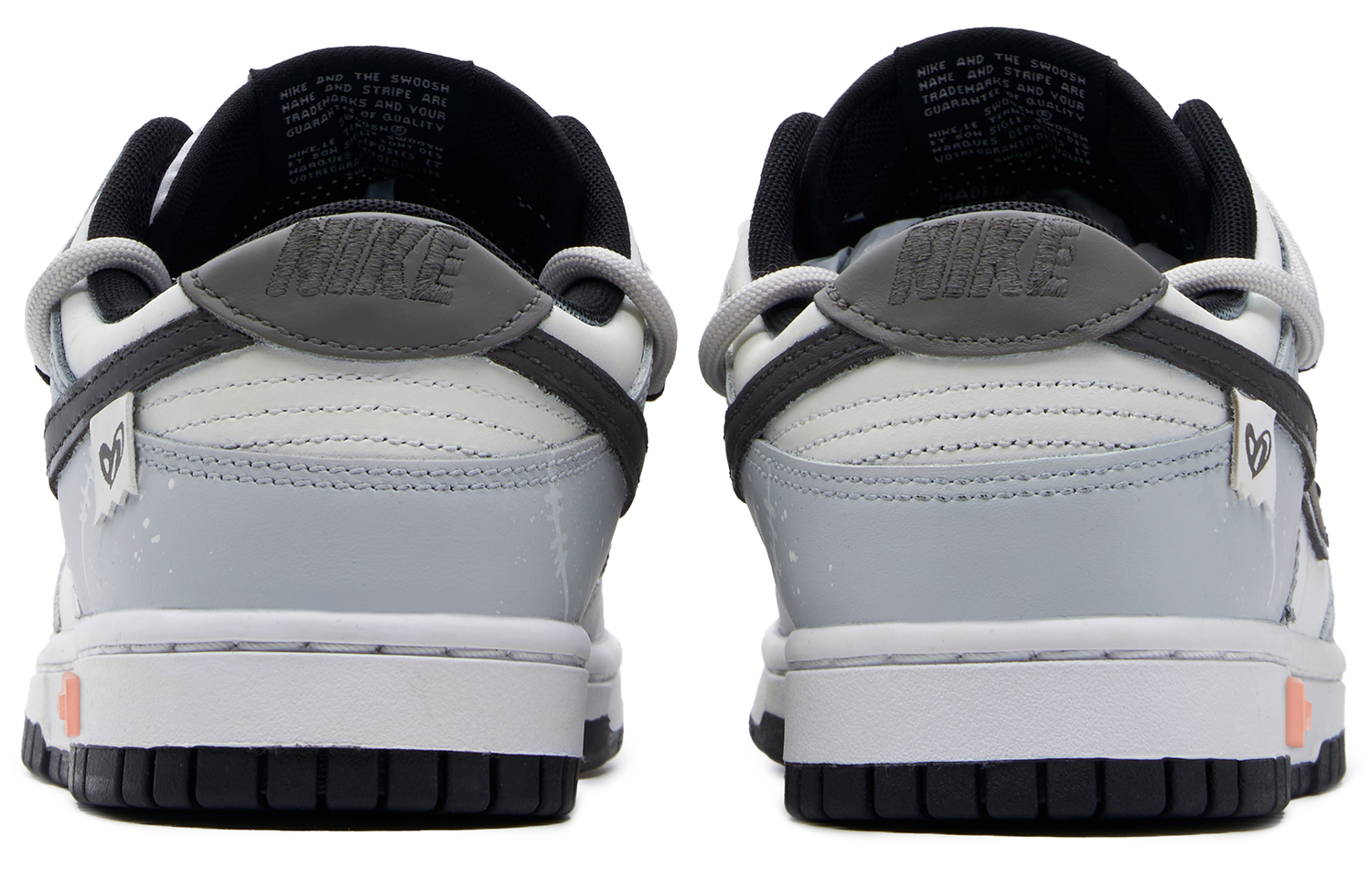 Shop 【カスタムシューズ】ナイキ ダンク ロー 'モカパンダ' DD1391-100(TeamH-男款烟灰油柑S-BOX)