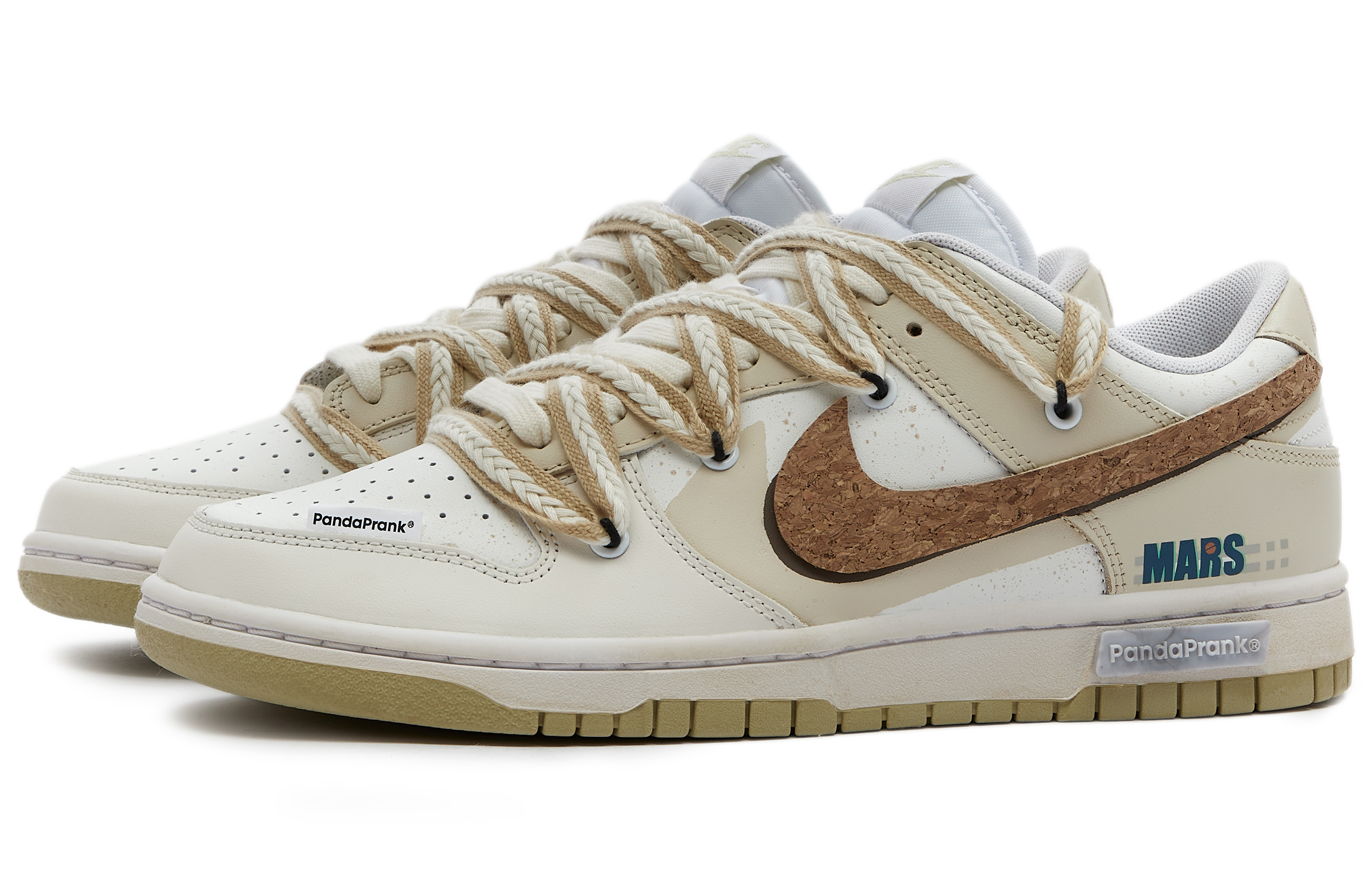 Lookbook 【客製化球鞋】Nike Dunk Low 熊貓惡作劇 宇宙探索 星際探索 摩卡 萬用 解構 防滑耐磨 低筒 板鞋 男款 白棕