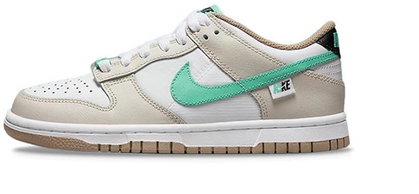 【訂製球鞋】Nike Dunk Low Split 小摩卡 復古紙飛機 焦糖拿鐵 解構綁帶 經典休閒 低幫 板鞋 GS 白棕 Details for 【訂製球鞋】Nike Dunk Low Split 小摩卡 復古紙飛機 焦糖拿鐵 解構綁帶 經典休閒 低幫 板鞋 GS 白棕