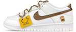 Buy 【訂製球鞋】Nike Dunk Low 解構 雙鞋帶 笑臉布貼 摩卡咖啡 低筒 滑板鞋 GS 白棕