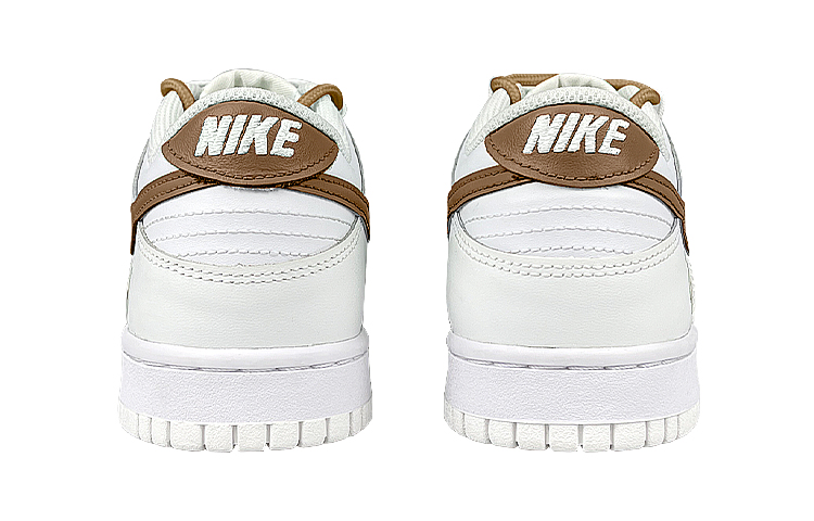 Purchase 【訂製球鞋】Nike Dunk Low 解構 雙鞋帶 笑臉布貼 摩卡咖啡 低筒 滑板鞋 GS 白棕