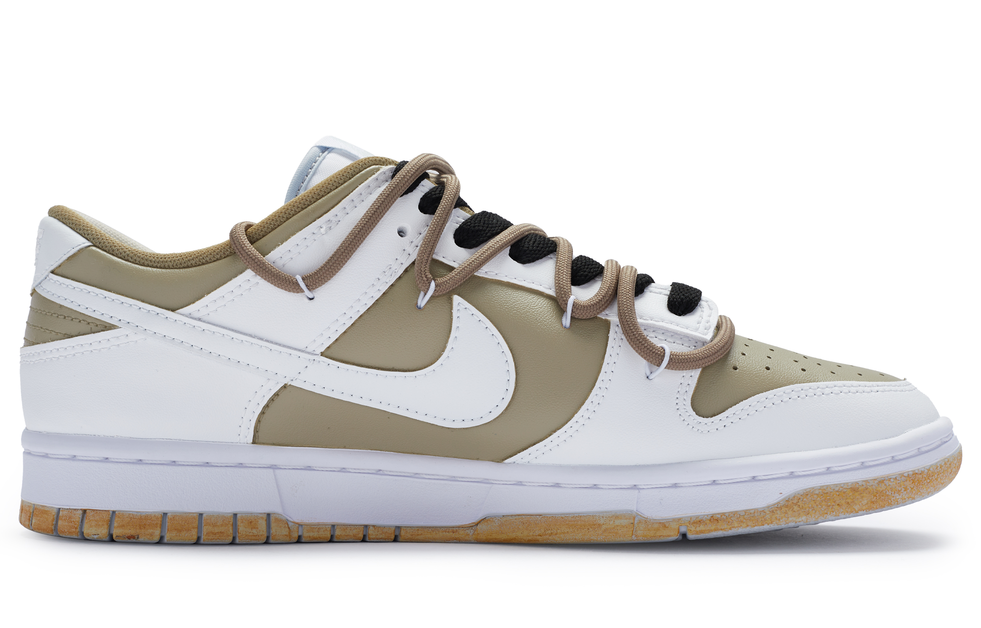 Order 【客製化球鞋】 Nike Dunk Low 811製造 雪頂摩卡 清爽簡約 手繪噴繪 低筒 休閒鞋 男款 白棕
