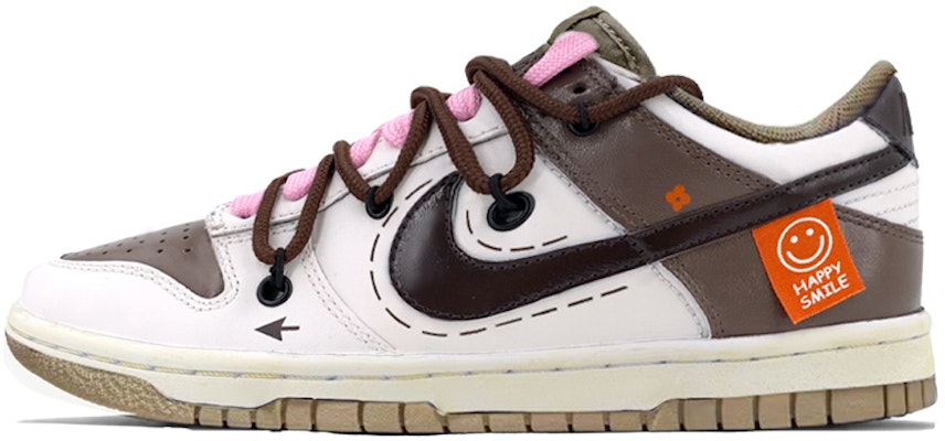 【カスタムシューズ】ナイキ ダンク ロー 'モカ ホワイト キャンバス スマイル' DJ6188-200(TeamK-男款摩卡笑脸S-BOX) Order 【カスタムシューズ】ナイキ ダンク ロー 'モカ ホワイト キャンバス スマイル' DJ6188-200(TeamK-男款摩卡笑脸S-BOX)