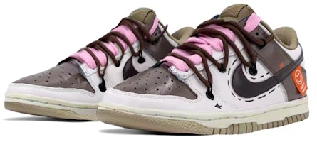 【カスタムシューズ】ナイキ ダンク ロー 'モカ ホワイト キャンバス スマイル' DJ6188-200(TeamK-男款摩卡笑脸S-BOX) Shop 【カスタムシューズ】ナイキ ダンク ロー 'モカ ホワイト キャンバス スマイル' DJ6188-200(TeamK-男款摩卡笑脸S-BOX)