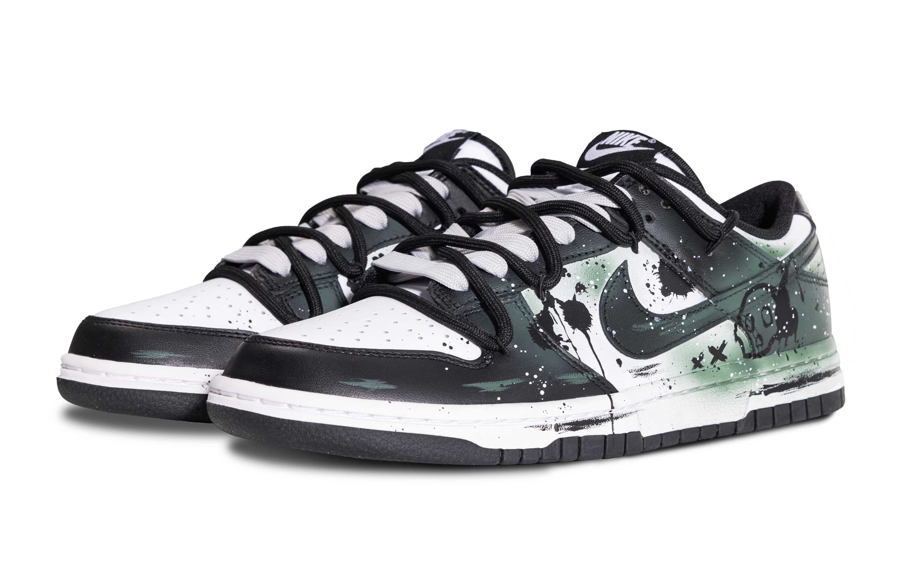 Shop [Kasut Custom] Nike Dunk Low 'Dakwat Gelap Berkulat' DD1391-100（Team259-男款霉变）