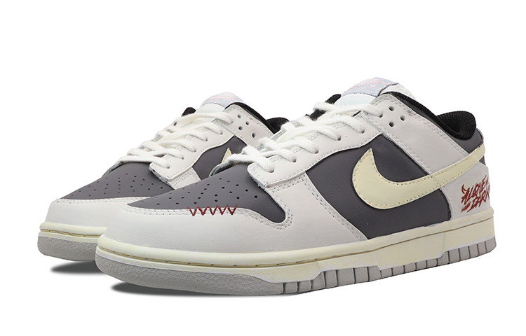 Lookbook 【定制球鞋】Nike Dunk Low 獨自黑暗 潮流 高街 多巴胺 漸變 簡約 塗鴉 百搭 低幫 板鞋 男款 灰色
