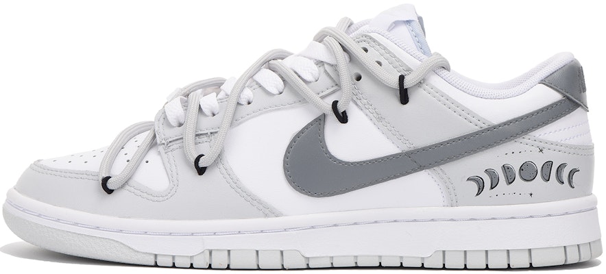 【訂製球鞋】Nike Dunk Low 月球軌跡 舒適 百搭 耐磨平衡 低筒 板鞋 男款 白灰 Buy 【訂製球鞋】Nike Dunk Low 月球軌跡 舒適 百搭 耐磨平衡 低筒 板鞋 男款 白灰