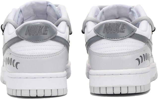 【訂製球鞋】Nike Dunk Low 月球軌跡 舒適 百搭 耐磨平衡 低筒 板鞋 男款 白灰 Shop 【訂製球鞋】Nike Dunk Low 月球軌跡 舒適 百搭 耐磨平衡 低筒 板鞋 男款 白灰
