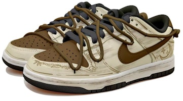 【定制鞋款】耐克Dunk Low“月星复古解构黄棕” DD1391-100(Team拾玖-羊皮画卷S-BOX) Lookbook 【定制鞋款】耐克Dunk Low“月星复古解构黄棕” DD1391-100(Team拾玖-羊皮画卷S-BOX)