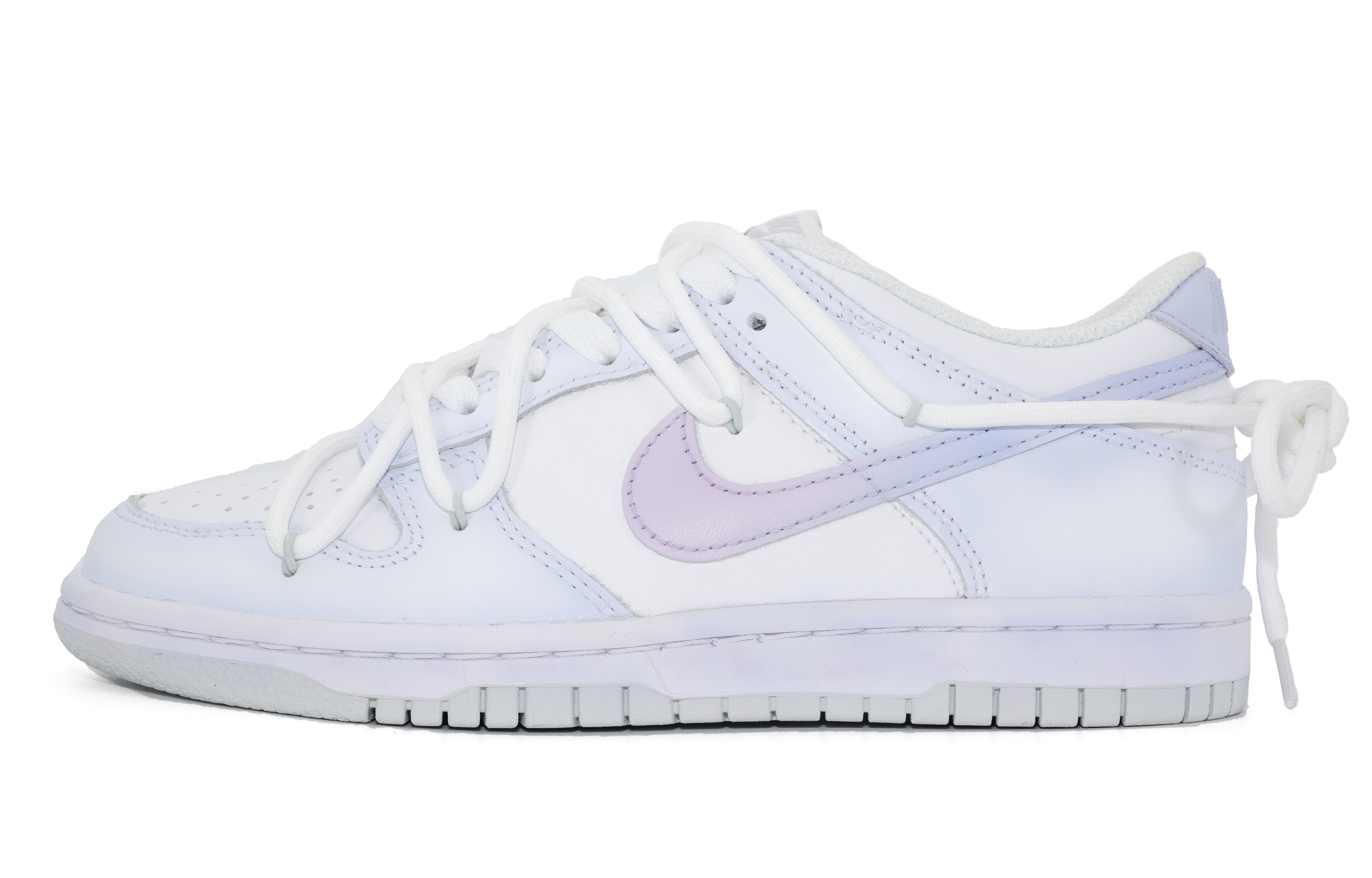 Buy [Kasut Tersuai] Nike Dunk Low 'Ungu Bintang Putih Bulan' DH9765-102（Team164-月白星紫）