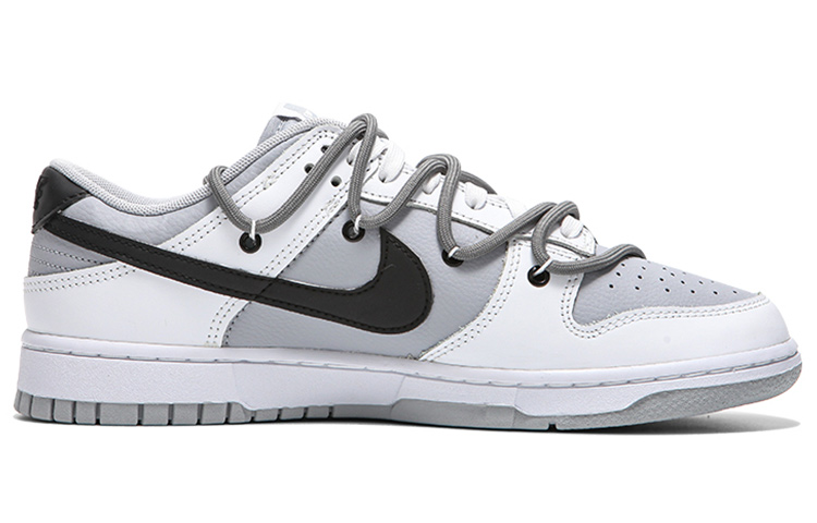 Order [Kasut Custom] Nike Dunk Low 'Kelabu Bulan-Hitam-Putih' DJ6188-003(Team24-男款月光灰QD)