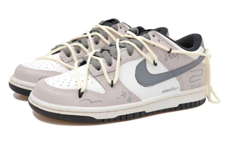 Lookbook 나이키 덩크 로우 '모란디 스타 디스트레스드' (화이트 그레이) CW1590-100(Team拾玖-拥抱爱女S-BOX）