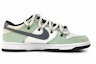 Order 【客製化球鞋】 Nike Dunk 低筒 黑色 誓言之眼 解構雙鞋帶 塗鴉 莫蘭迪色彩 低筒 耐吉籃球鞋 GS 綠灰色