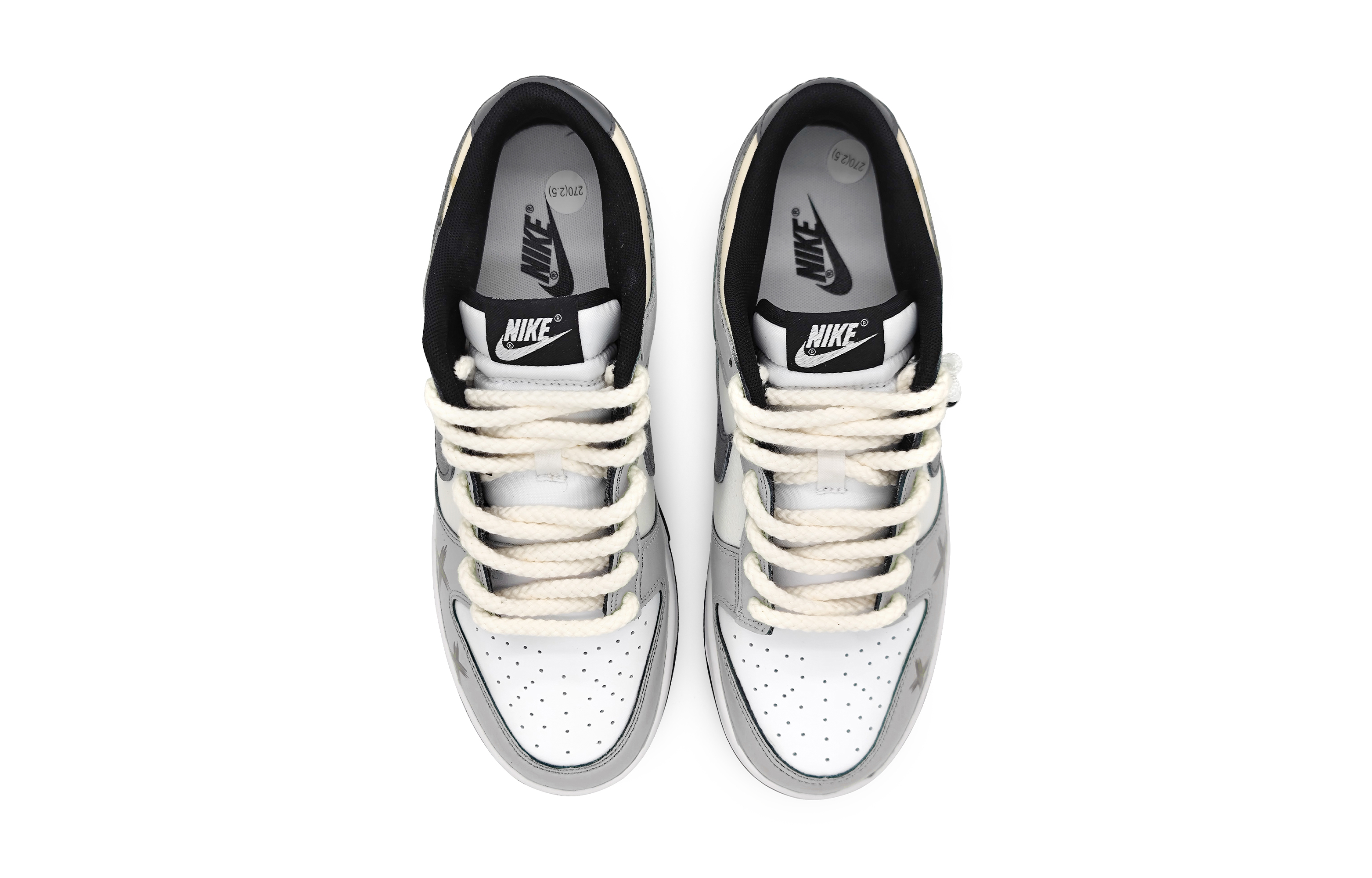 Shop 나이키 덩크 로우 '모란디 그레이 - 서약' (57 characters) CW1590-100(Team16-女款誓言之眼灰)