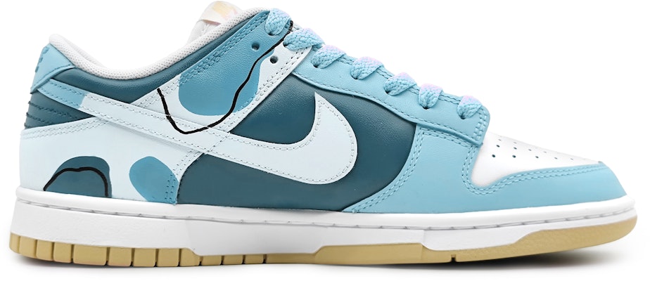 나이키 덩크 로우 '모란디 패치워크 블루 화이트' (커스텀) DV0833-100(Team16-男款奶油milk蓝色) Order 나이키 덩크 로우 '모란디 패치워크 블루 화이트' (커스텀) DV0833-100(Team16-男款奶油milk蓝色)