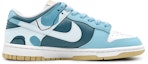 Order 나이키 덩크 로우 '모란디 패치워크 블루 화이트' (커스텀) DV0833-100(Team16-男款奶油milk蓝色)