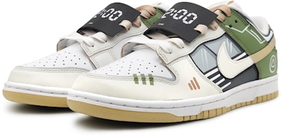 【カスタムシューズ】ナイキ ダンク ロー 'モランディ パッチワーク グリーン-ブラウン' DV0833-100(Team16-追梦不休绿) Lookbook 【カスタムシューズ】ナイキ ダンク ロー 'モランディ パッチワーク グリーン-ブラウン' DV0833-100(Team16-追梦不休绿)