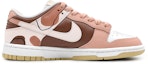 Order 나이키 덩크 로우 '모란디 핑크-브라운 패치워크' (커스텀) DV0833-100(Team16-男款奶油milk粉棕)