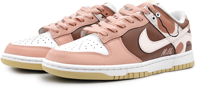 나이키 덩크 로우 '모란디 핑크-브라운 패치워크' (커스텀) DV0833-100(Team16-男款奶油milk粉棕) Lookbook 나이키 덩크 로우 '모란디 핑크-브라운 패치워크' (커스텀) DV0833-100(Team16-男款奶油milk粉棕)