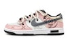 Buy 【客製球鞋】Nike Dunk Low Black(GS)誓言之眼 解構雙鞋帶 塗鴉 莫蘭迪色彩 情侶款 低筒板鞋 粉灰