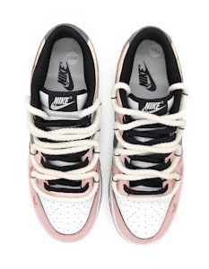 【客製球鞋】Nike Dunk Low Black(GS)誓言之眼 解構雙鞋帶 塗鴉 莫蘭迪色彩 情侶款 低筒板鞋 粉灰 Shop 【客製球鞋】Nike Dunk Low Black(GS)誓言之眼 解構雙鞋帶 塗鴉 莫蘭迪色彩 情侶款 低筒板鞋 粉灰