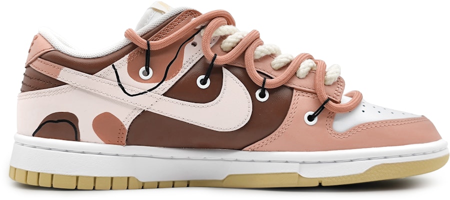 【定製球鞋】Nike Dunk 壹心製造 奶油milk 高階復古 拼接色區 解構雙鞋帶 莫蘭蒂色彩 520專屬鞋盒 低筒 板鞋 男款 粉棕 Lookbook 【定製球鞋】Nike Dunk 壹心製造 奶油milk 高階復古 拼接色區 解構雙鞋帶 莫蘭蒂色彩 520專屬鞋盒 低筒 板鞋 男款 粉棕