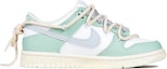 Order 【定制球鞋】 Nike Dunk Low 莫蘭迪色系 減齡穿搭 復古風 低幫 板鞋 GS 白綠