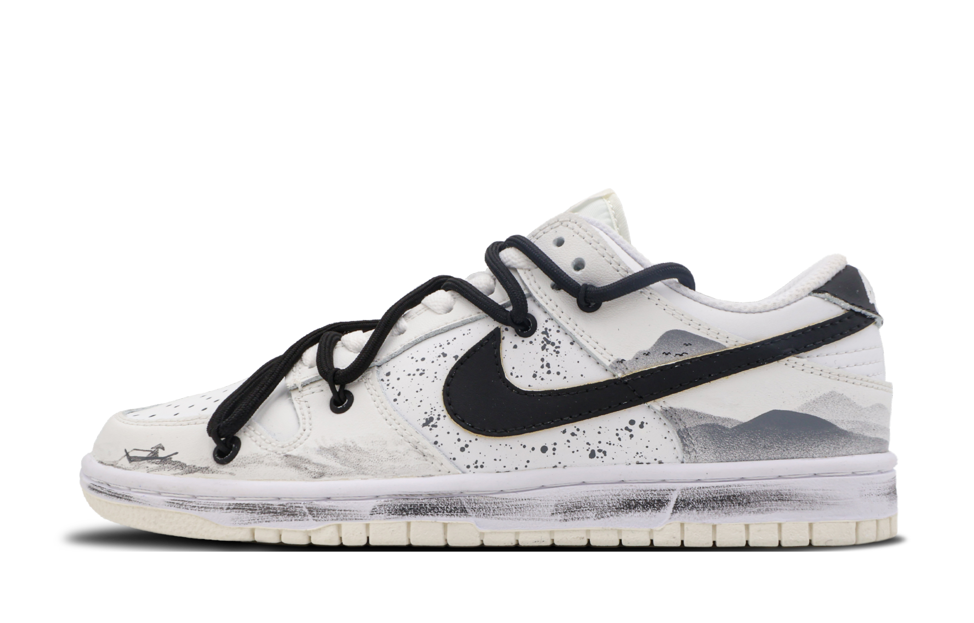 Buy 나이키 덩크 로우 '산불놀이' (커스텀) DH9765-100(Team53-女款山家烟火S-BOX)