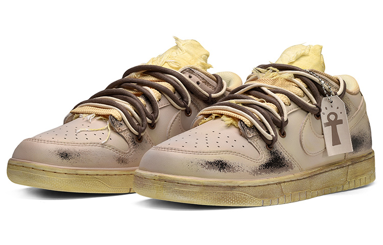 Lookbook [定制鞋] 耐克Dunk Low '木乃伊氧化地球色调' DJ6188-100(TeamE-男款埃及木乃伊大地色)