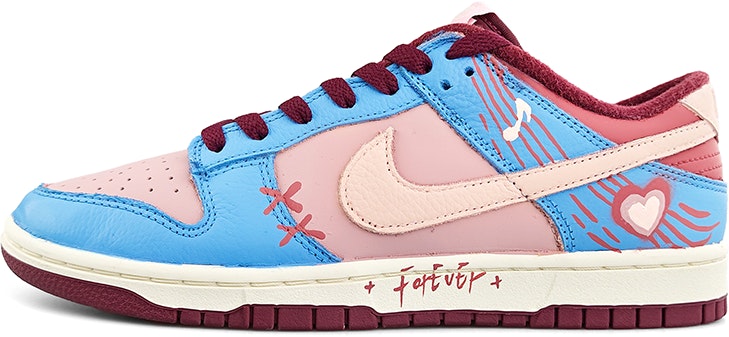 custom-shoes-nike-dunk-low-mystic-melody-dirty-pink-blue