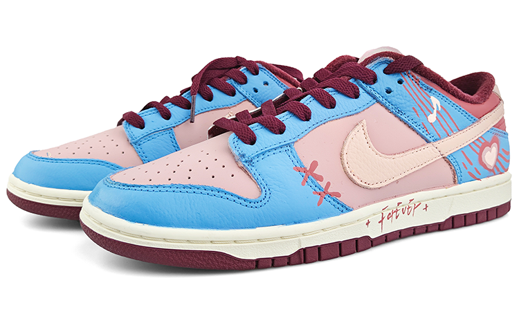 Lookbook [Kasut Custom] Nike Dunk Low 'Mystic Melody Dirty Pink Blue' DR9705-100（Team13-奇幻乐章）